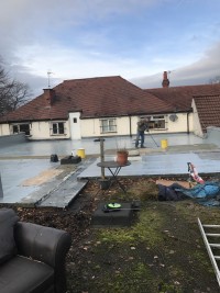 Grp fibre glass roof in sheffield s17